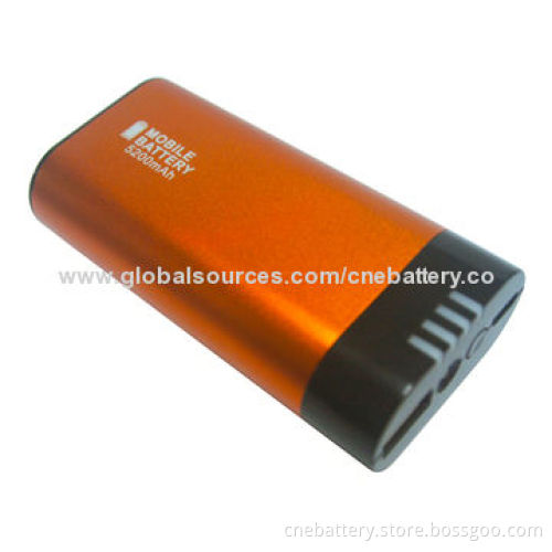 Power Bank for iPhone and Mobile Phones with 5,200mAh Capacity, CE, UL Marks for European Market